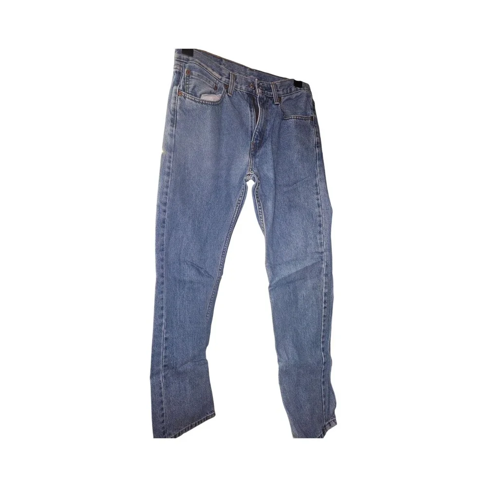 Levis Strauss Mens Blue Denim Jeans with Free Shipping